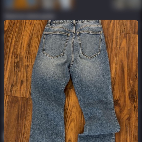 Zara Blue Flare Women's Jeans - Picture 3 of 6